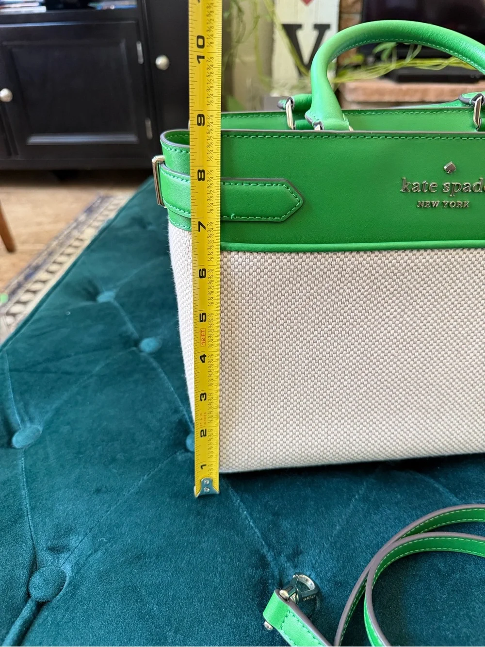 Kate Spade Staci Canvas and Leather Satchel